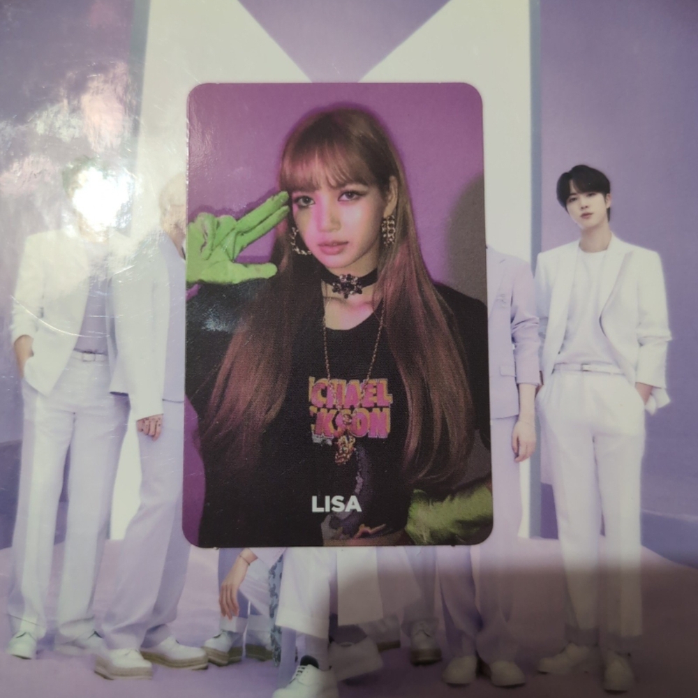 Blackpink Lisa Pink Autograph Card